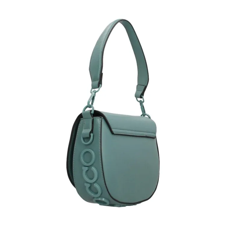 RoccoBarocco 10902 NINA Flap Bag Borsa a Mano Donna in Ecopelle Sky Blue