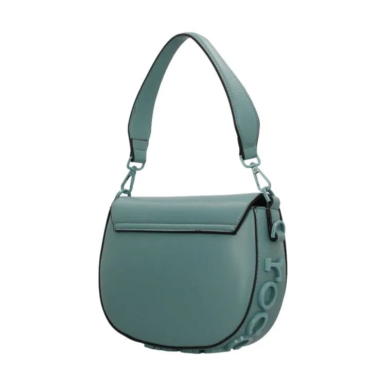 RoccoBarocco 10902 NINA Flap Bag Borsa a Mano Donna in Ecopelle Sky Blue