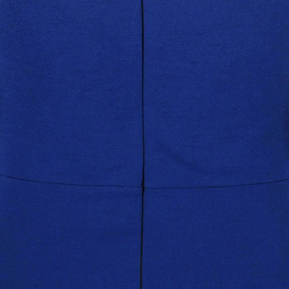 Royal Blue Cap Sleeve Crossover Top Bardot Wiggle Pencil Dress