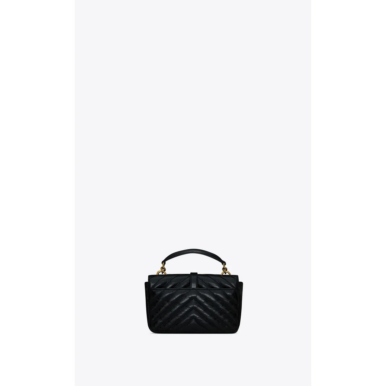 SAINT LAURENT College Mini Shoulder Bag - BLACK