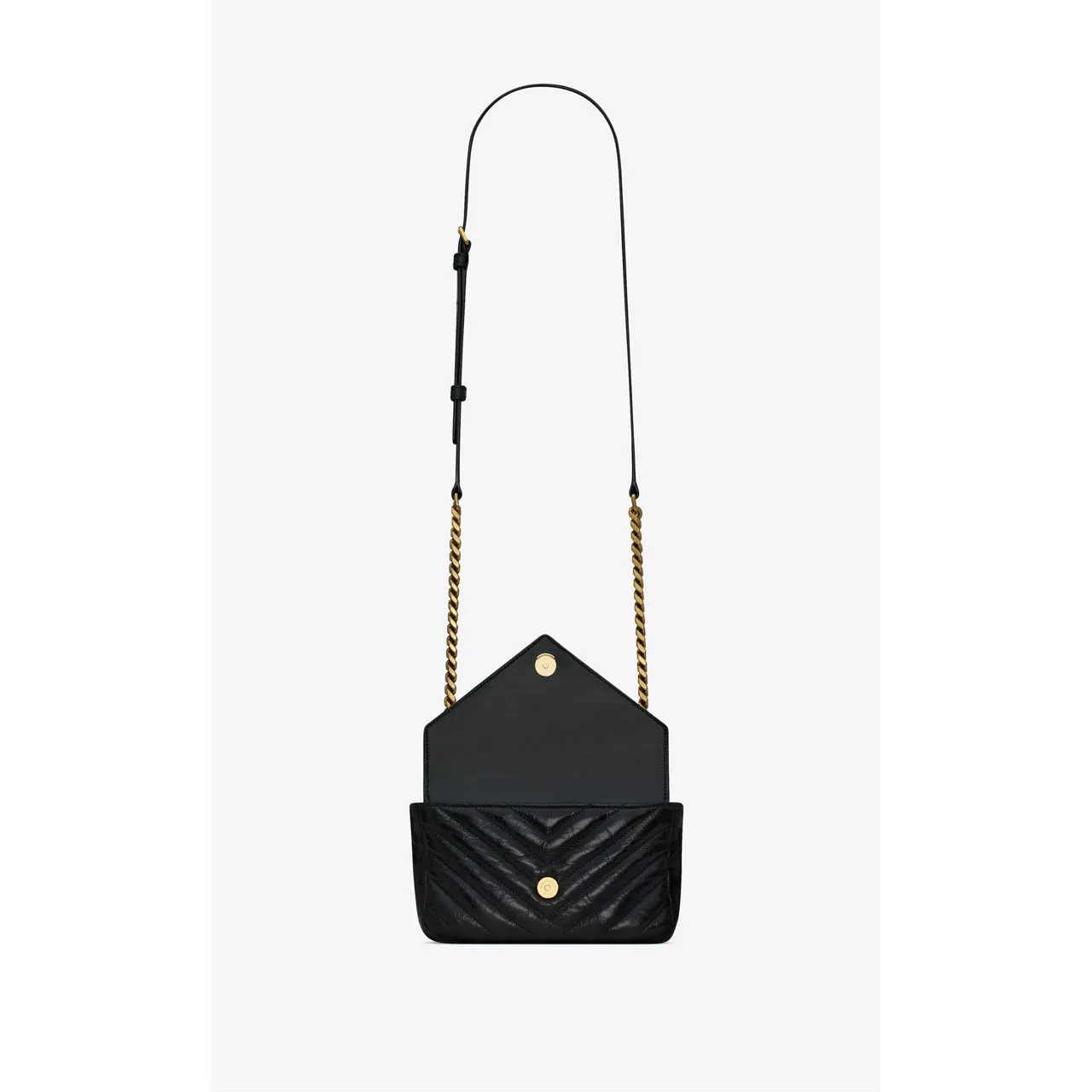 SAINT LAURENT College Mini Shoulder Bag - BLACK