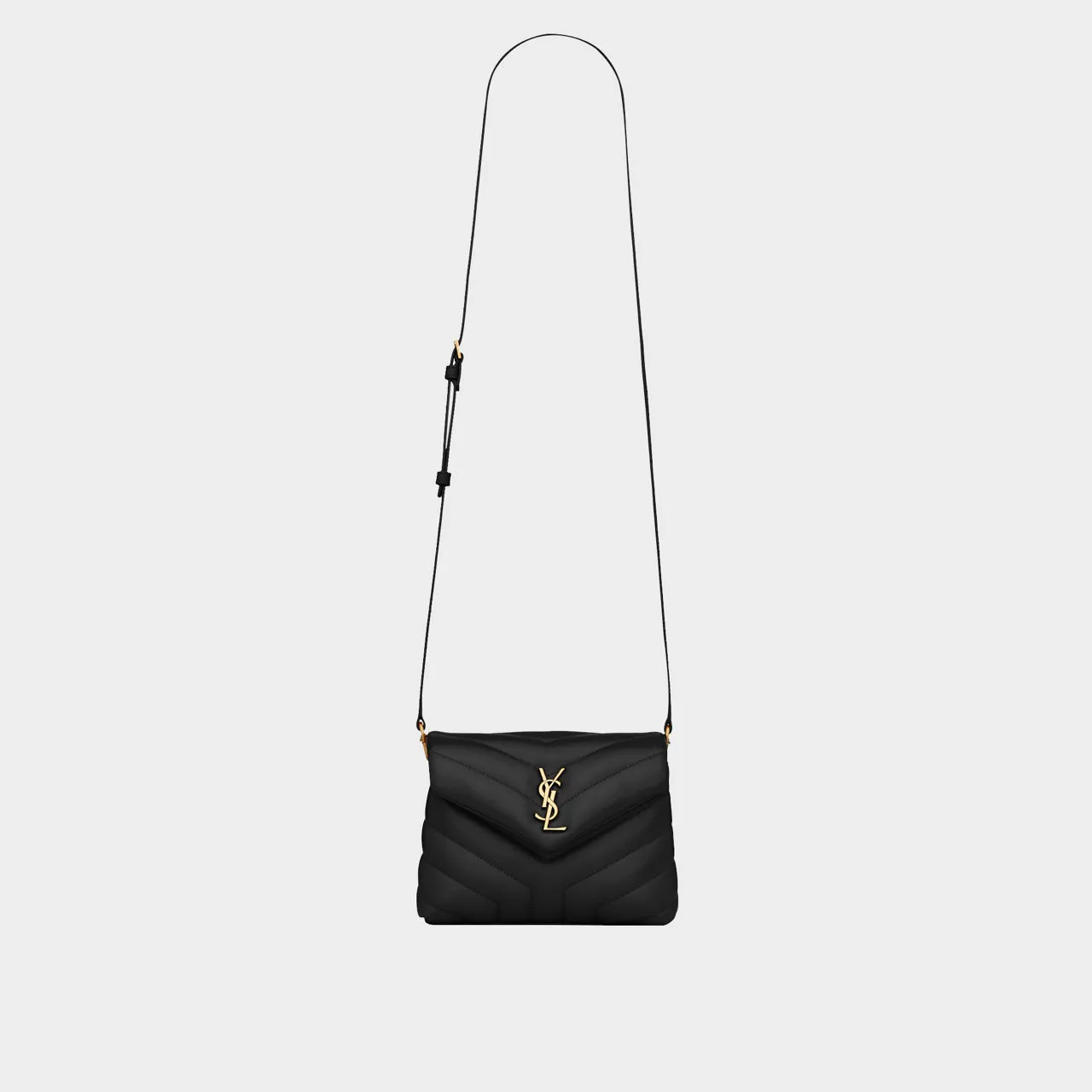 SAINT LAURENT Loulou Toy Quilted Leather Shoulder Bag - NERO