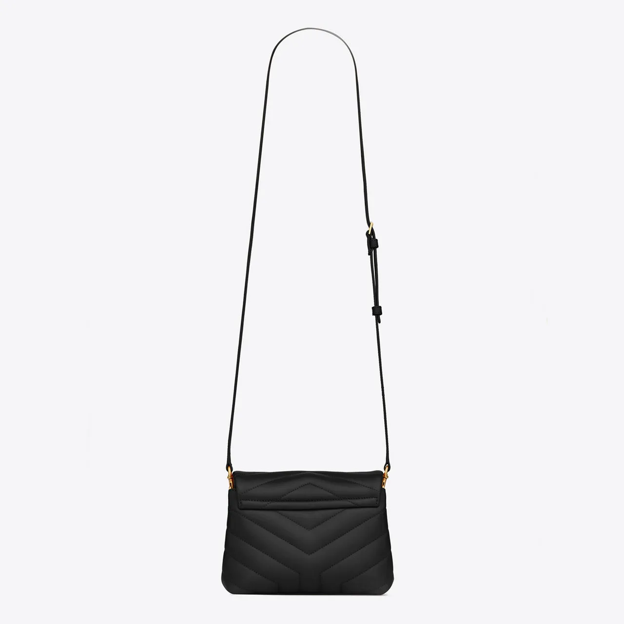 SAINT LAURENT Loulou Toy Quilted Leather Shoulder Bag - NERO