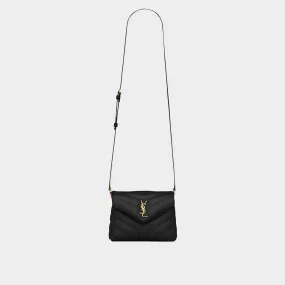 SAINT LAURENT Loulou Toy Quilted Leather Shoulder Bag - NERO