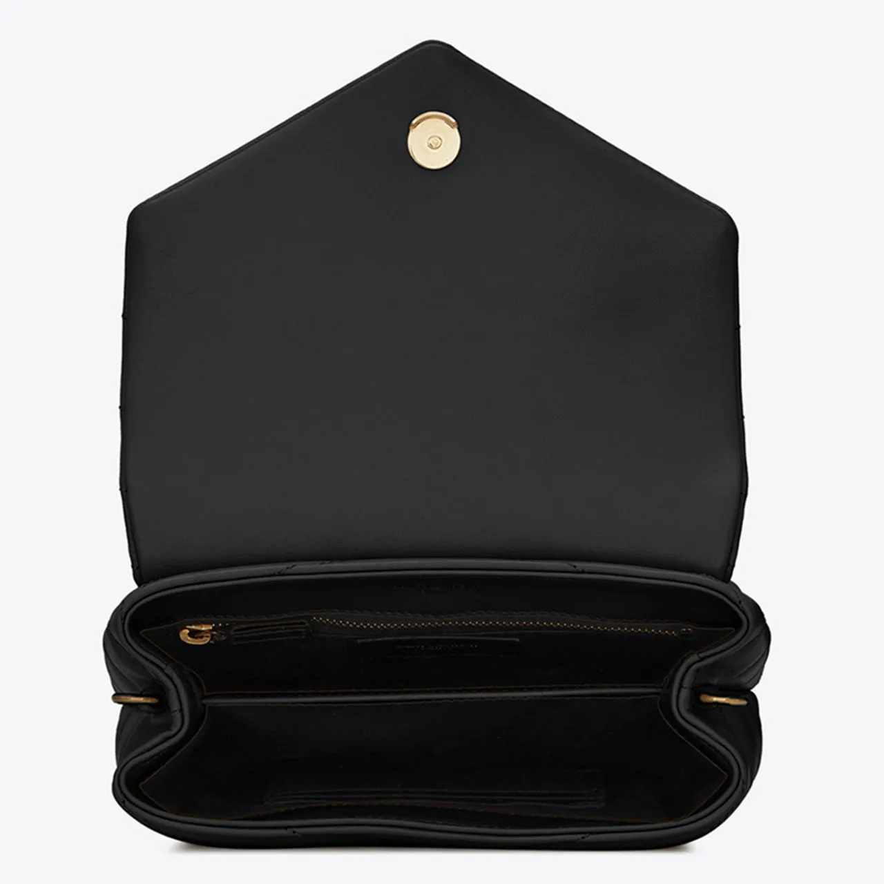 SAINT LAURENT Loulou Toy Quilted Leather Shoulder Bag - NERO