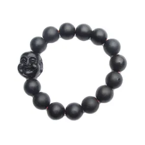 Smiling Buddha Healing Bian Stone Bracelet