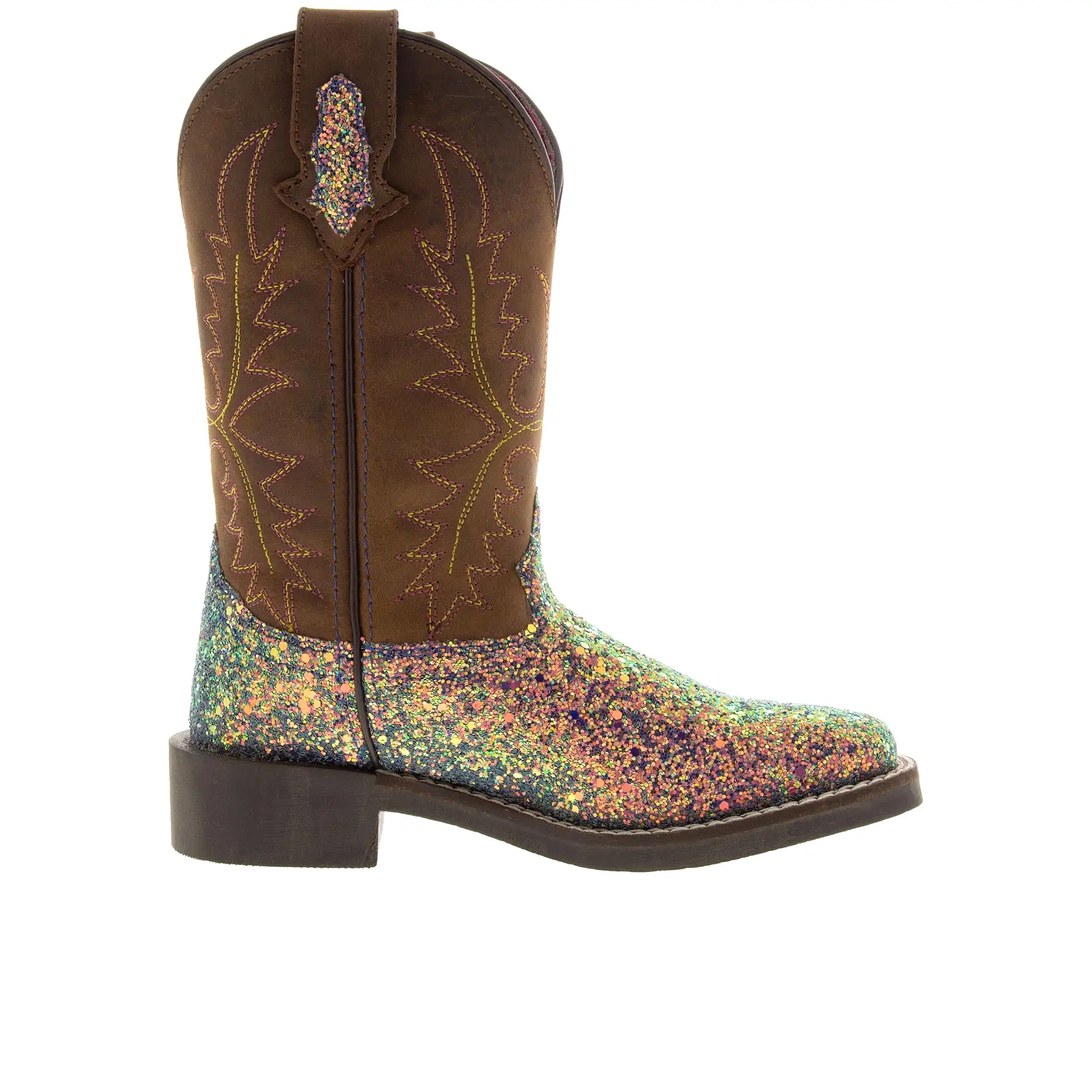 Smoky Mountain Boots Childrens Ariel Pastel Glitter Crazy Horse