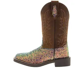 Smoky Mountain Boots Childrens Ariel Pastel Glitter Crazy Horse