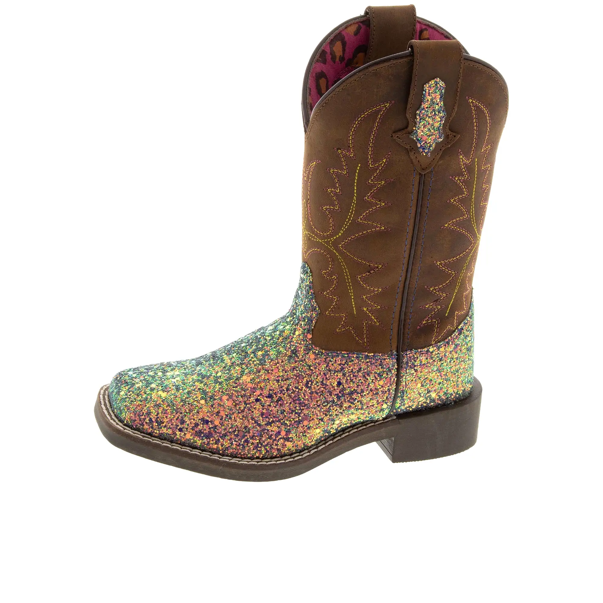 Smoky Mountain Boots Childrens Ariel Pastel Glitter Crazy Horse