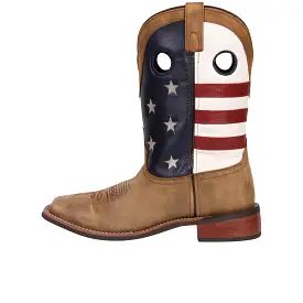 Smoky Mountain Boots Stars and Stripes Vintage Brown