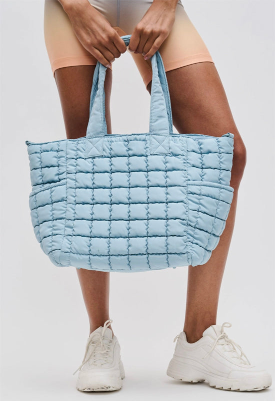 Sol & Selene - Dreamer Quilted Nylon Tote Sly Blue