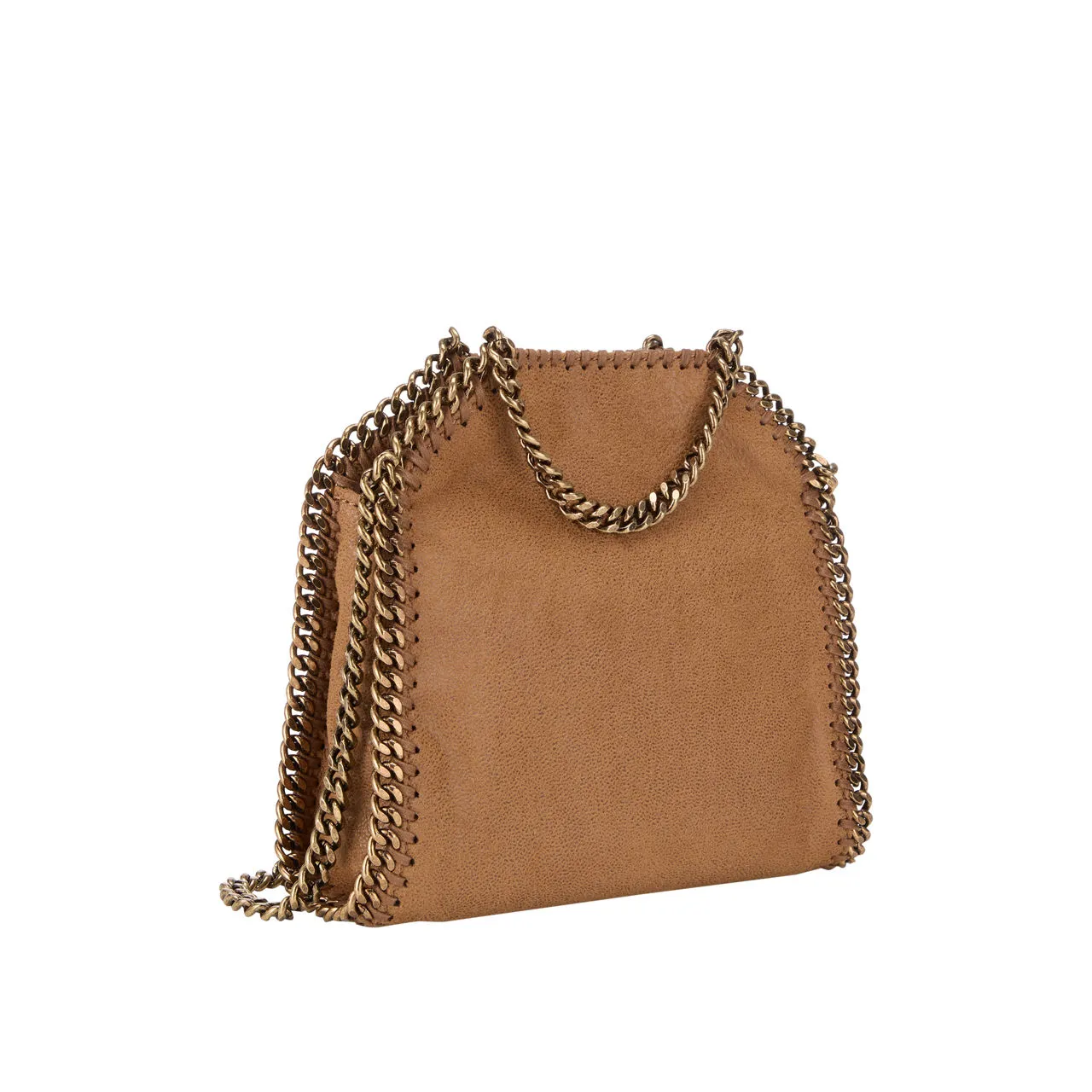 STELLA MCCARTNEY Falabella Tiny Antique Shoulder Bag - Pecan