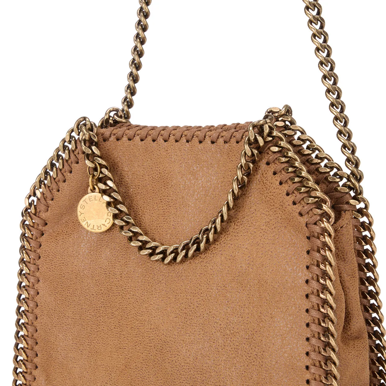 STELLA MCCARTNEY Falabella Tiny Antique Shoulder Bag - Pecan