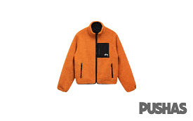 Stussy 8 Ball Sherpa Reversible Jacket 'Orange'