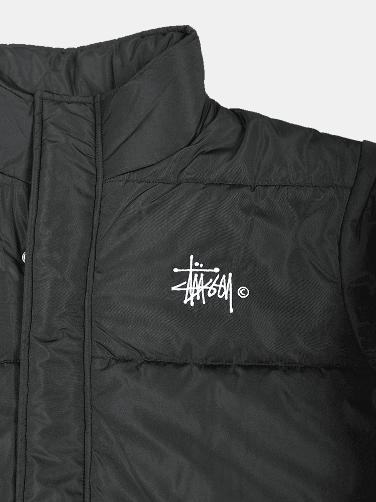 Stussy Falls Puffer Jacket - Black