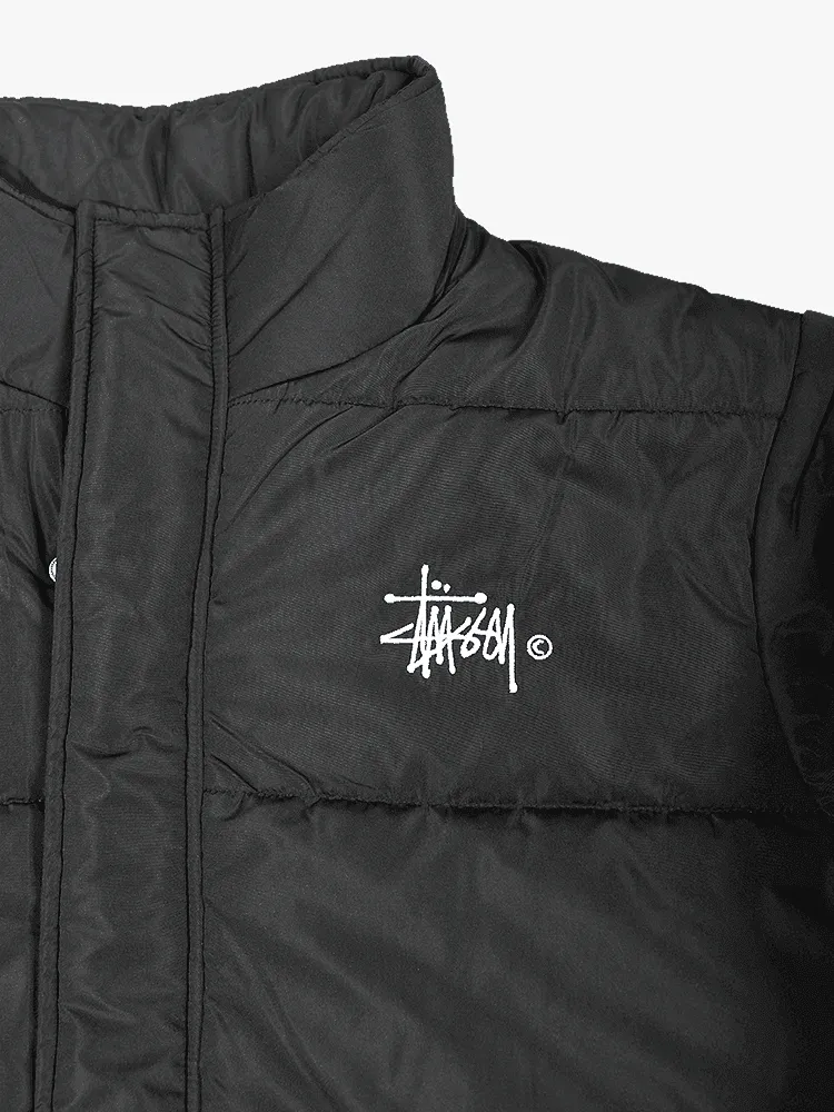 Stussy Falls Puffer Jacket - Black