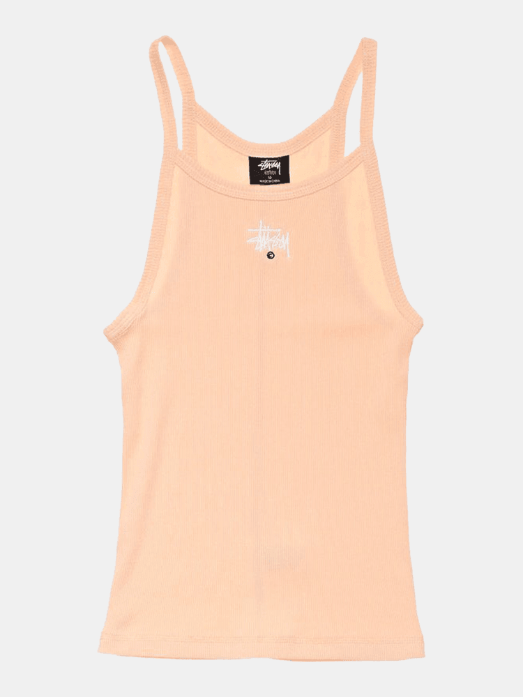 Stussy Graffiti Rib Tank - Peach