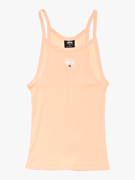 Stussy Graffiti Rib Tank - Peach