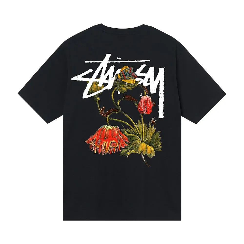 Stussy Withered Flower Tee 'Black'