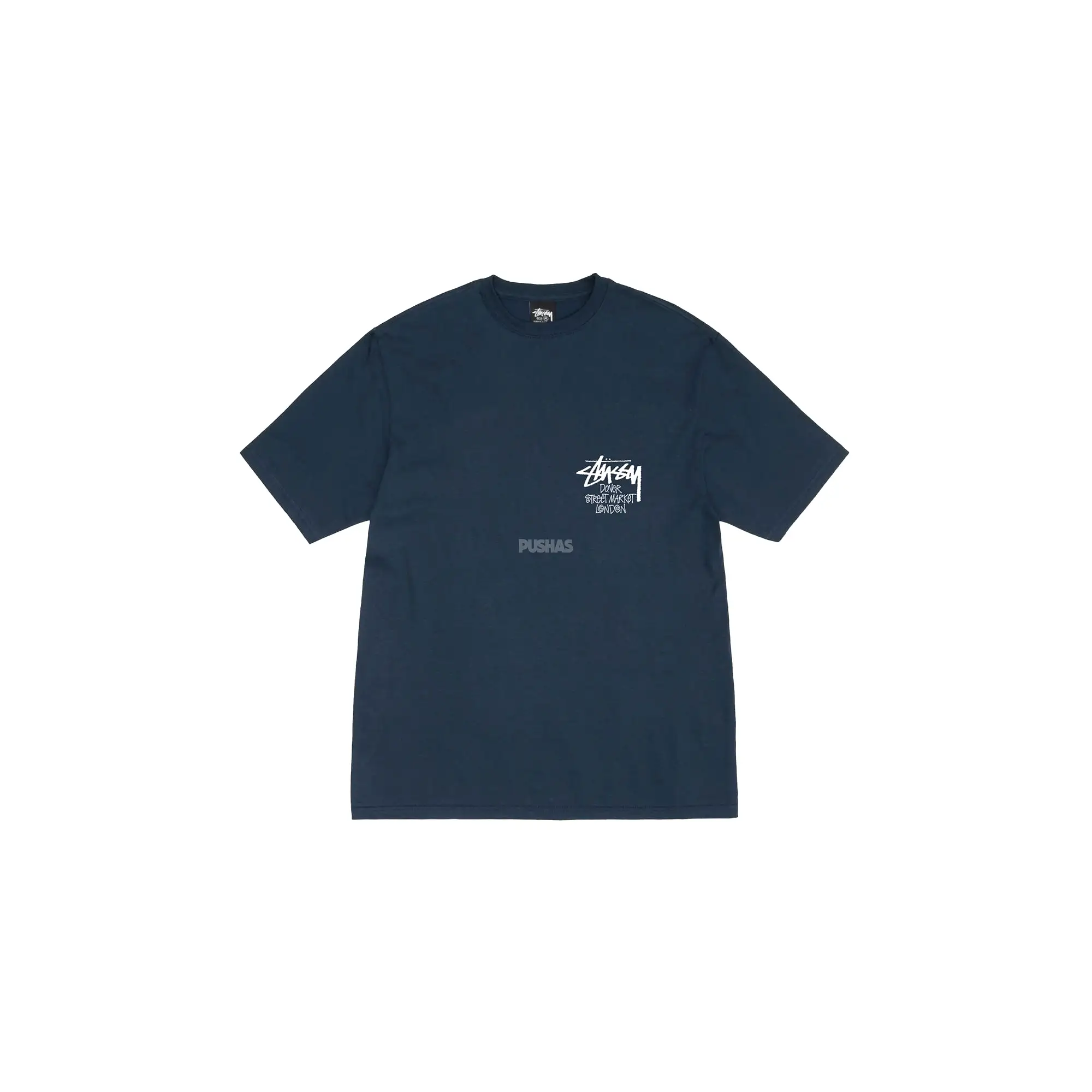 Stussy x Dover Street Market T-shirt 'Navy' (2021)