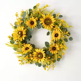 Sunflower & Eucalyptus Wreath