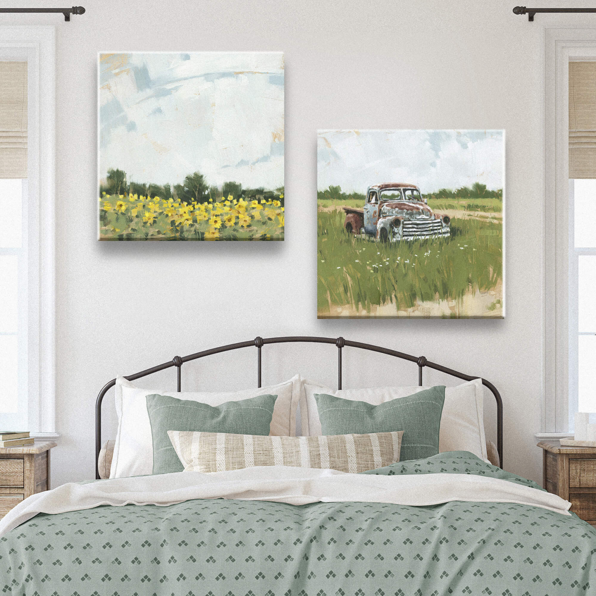 Sunflower Field Wall Decor