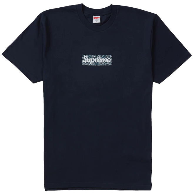 Supreme Bandana Box Logo Tee Navy