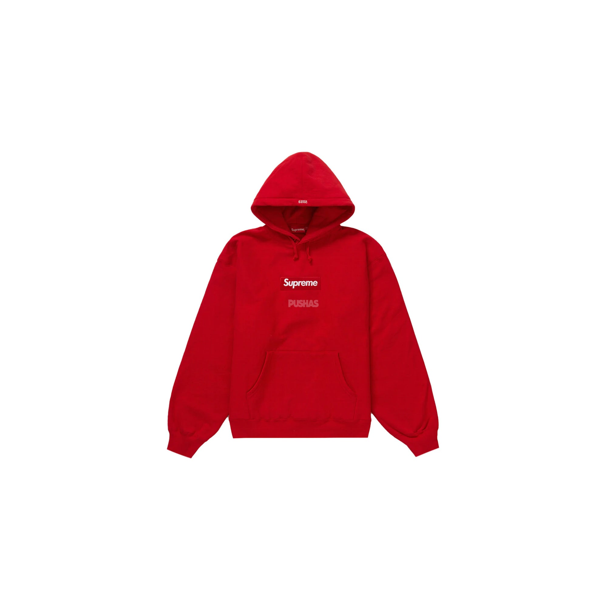 Supreme Box Logo Hooded Sweatshirt 'Red' (2023)