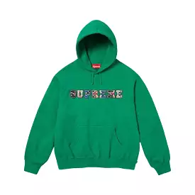 Supreme Collage Patchwork Hoodie (Green)