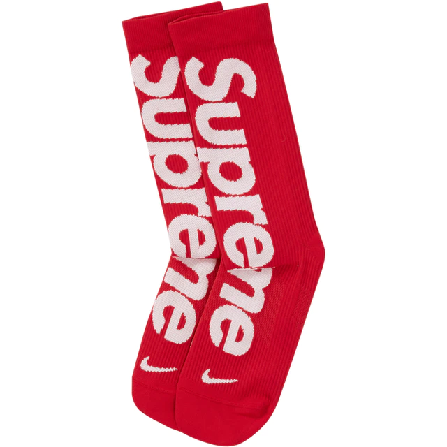 Supreme Nike Lightweight Crew Socks RED