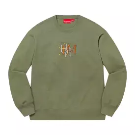 Supreme Overlap Light Olive Sweater