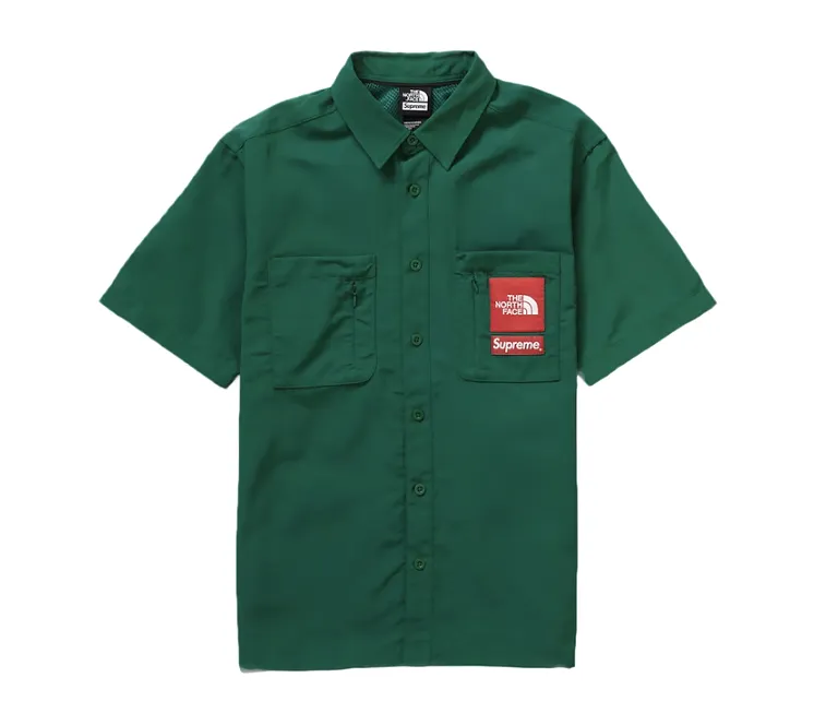 Supreme The North Face Trekking S/S Shirt Dark Green