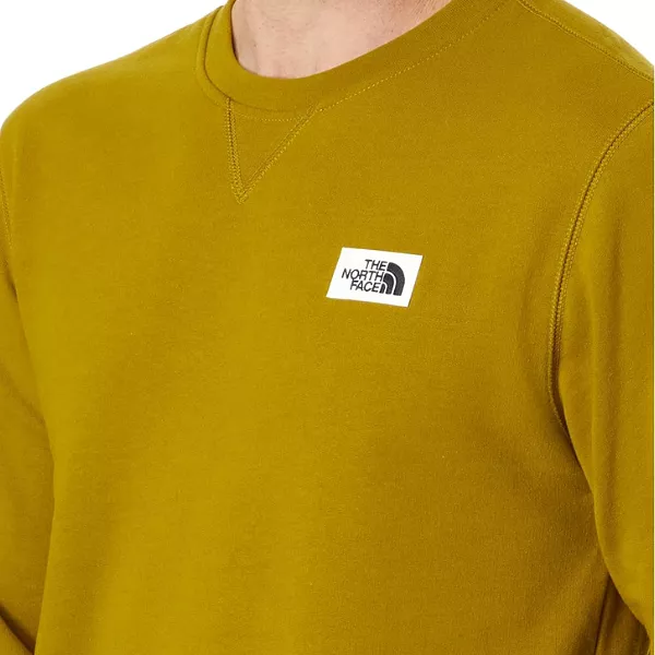 The North Face Heritage Patch Crew Sweatshirt - Sulphur Moss