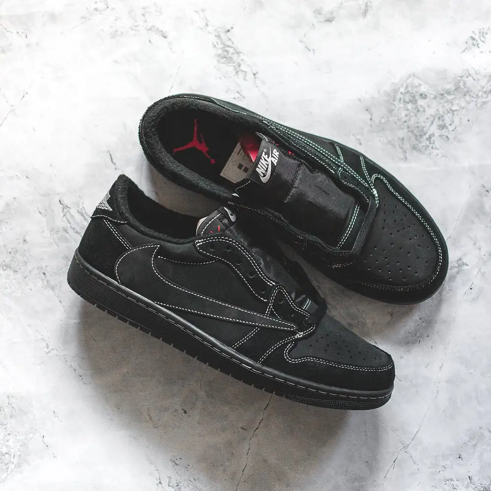 Travis Scott x Air Jordan 1 Low OG SP Black Phantom