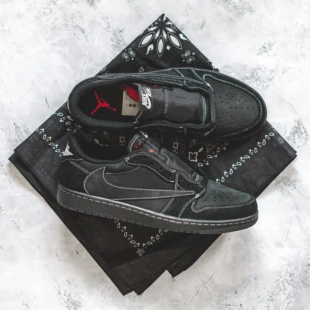 Travis Scott x Air Jordan 1 Low OG SP Black Phantom