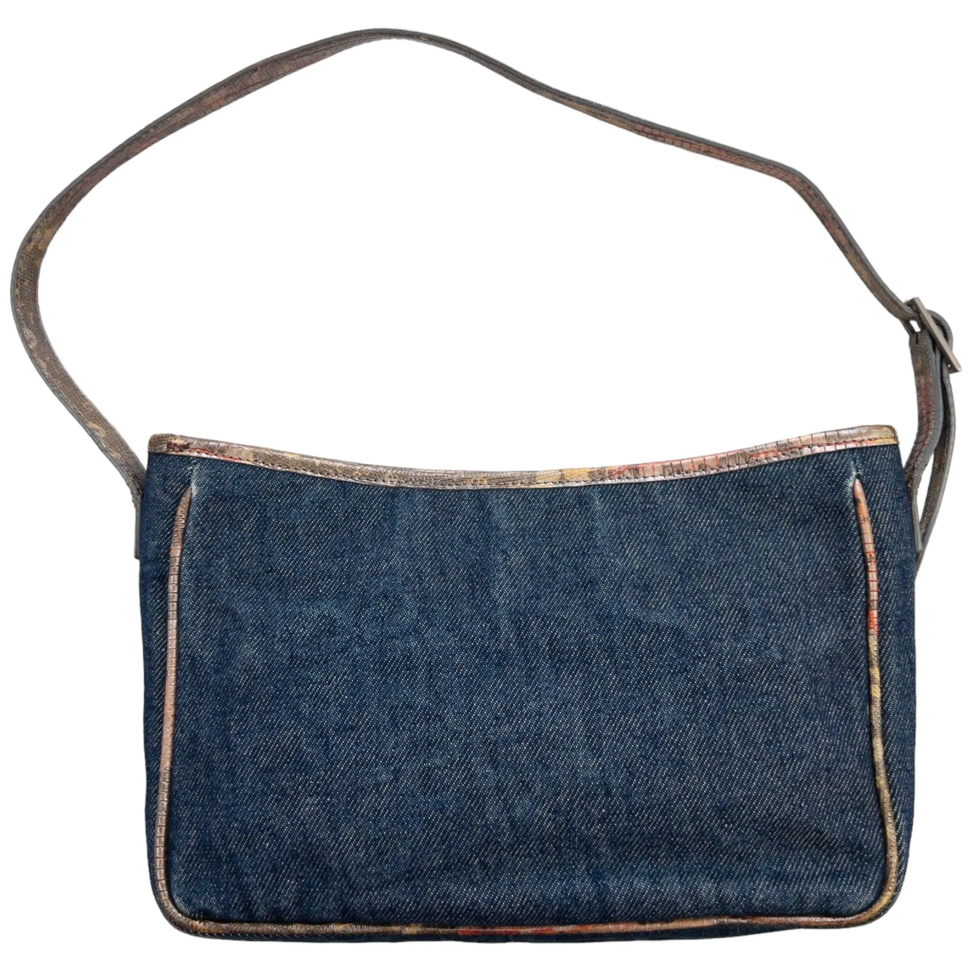 Vintage Fendissime Denim Shoulder Bag