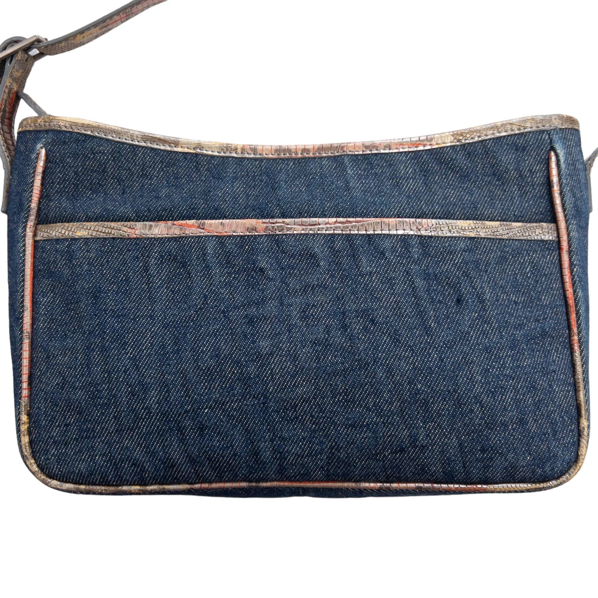 Vintage Fendissime Denim Shoulder Bag