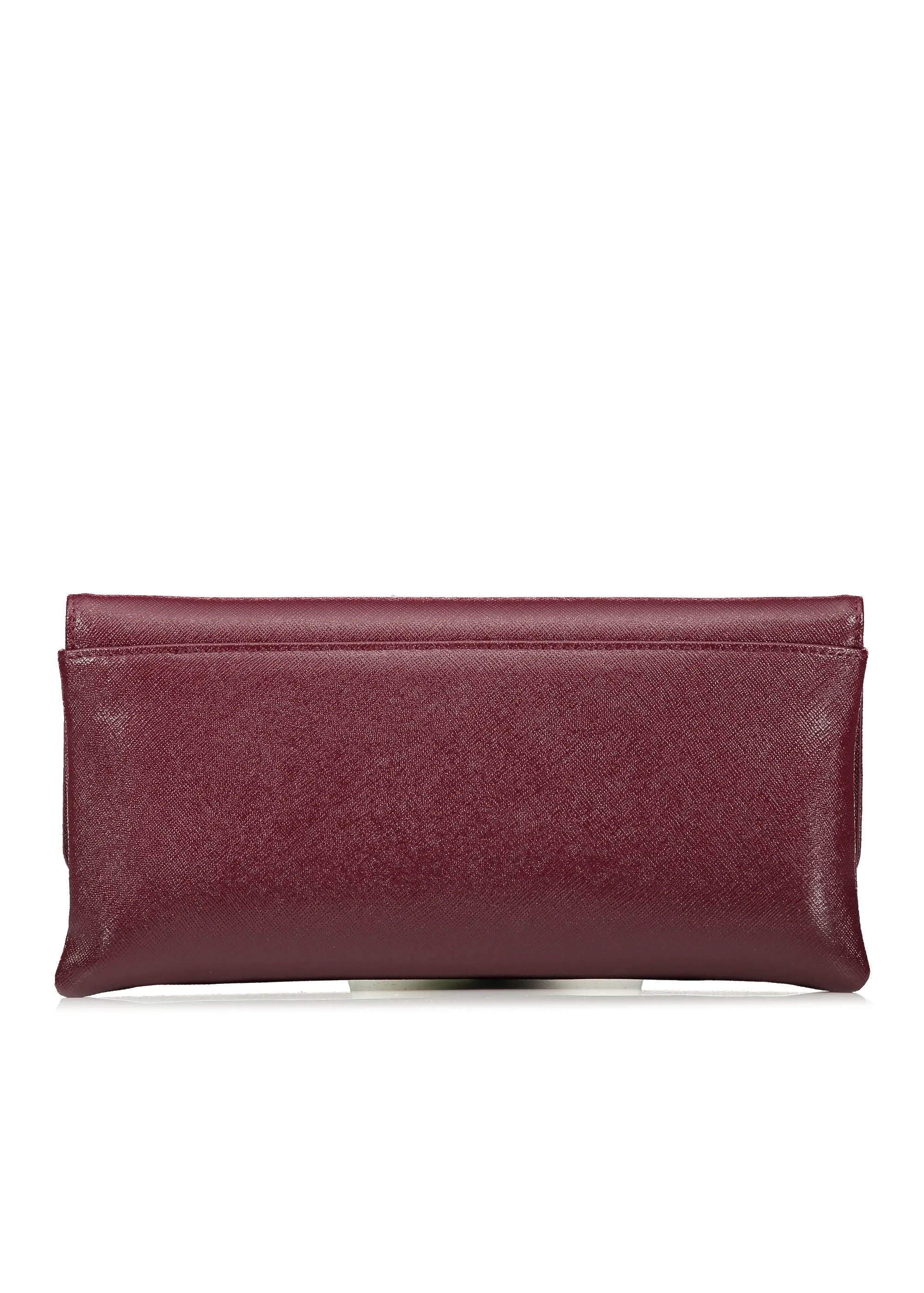 Vivienne Westwood Victoria Clutch Flap Bag - Burgundy